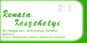 renata keszthelyi business card